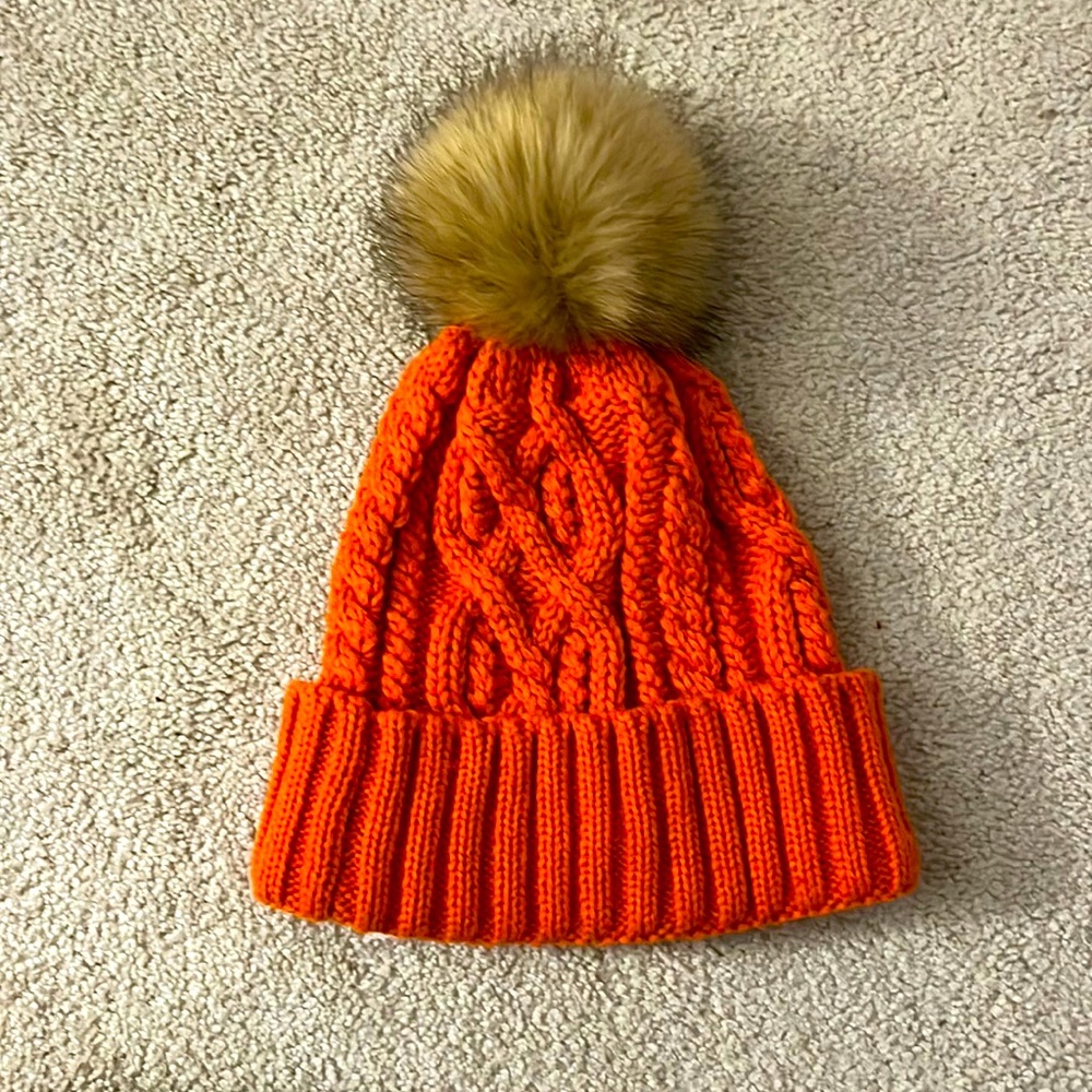 Urban Outfitters fur pom beanie